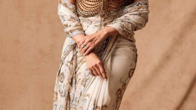 Karishma Tanna’s unique Saree blouse, Burn Friends