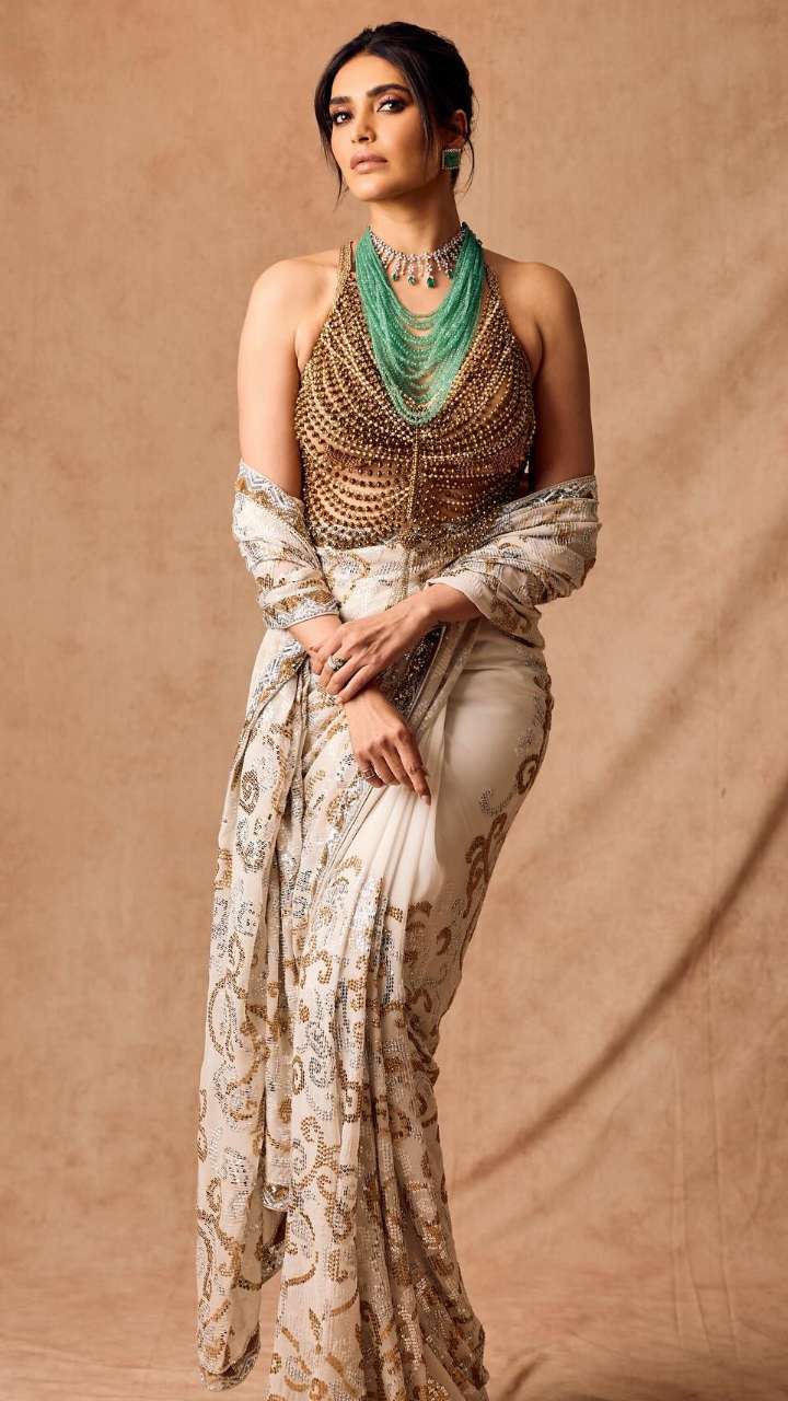 Karishma Tanna’s unique Saree blouse, Burn Friends