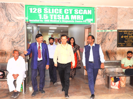 Greater Noida: General Secretary Para Sarathi Visit Jims