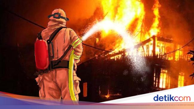 Home in bogor has forgotten a fire department to remove the rice cable