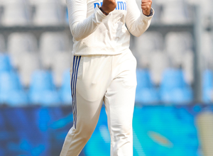 Harman had two wickets on the third day: Sneh Rana