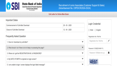 SBI Clerk Mains Access Card 2025 Live: Junior Associates Hall Ticket Out by SBI.co.in, Direct link here