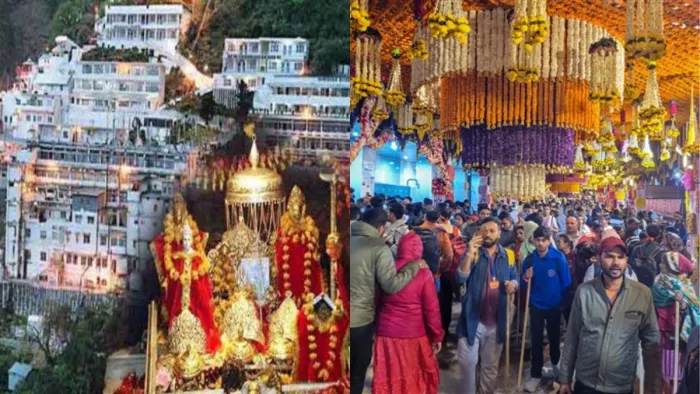 The brightness in the court of maa vaishno devi … In three days, more than 1.25 lakh devices Darshan, the atmosphere, became dedicated -Chaitra Navratri 2025 over 1.25 Lakh -Widings visited Mata Vaishno Devi Temple in three days