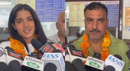 Nupur Sheoran’s strong reception in Bhiwani returns with gold medal