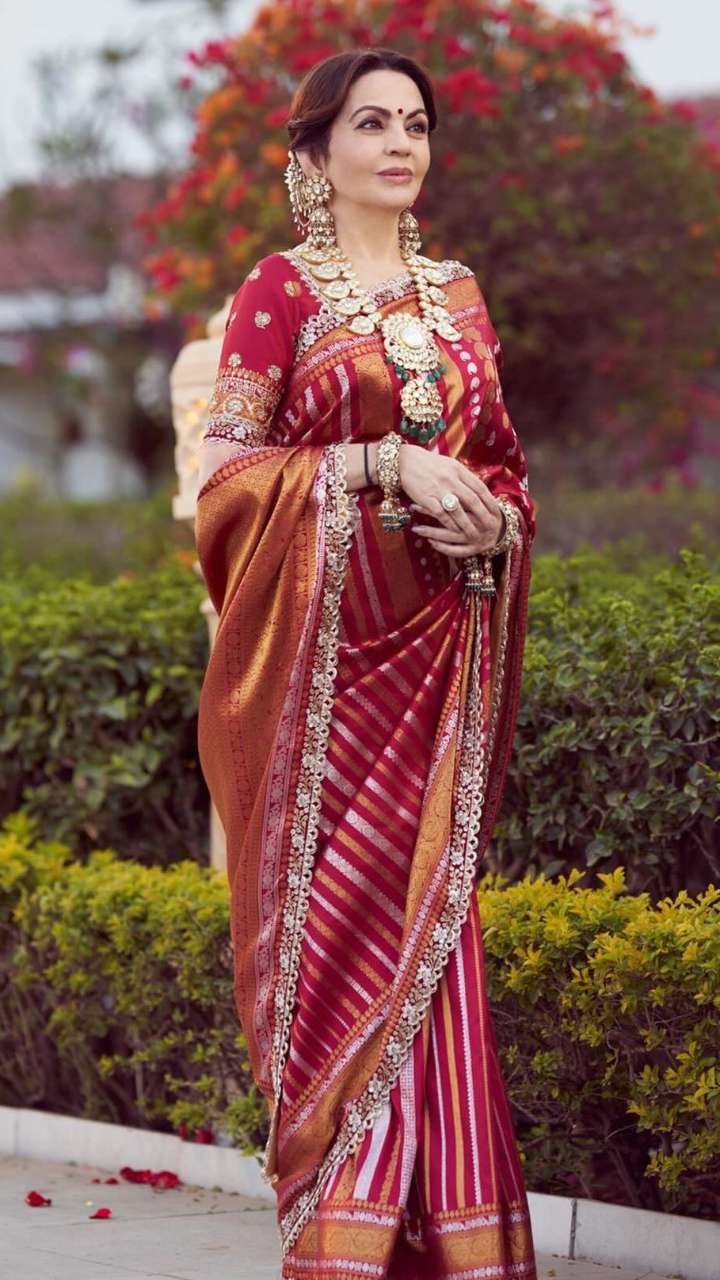 Look at the royal sarees of Nita Ambani