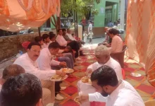Hundreds of people got a party by posting tents in the police post, the strict warning of SSP was ignored – hundreds of people were invited to party by putting on ten in the police station