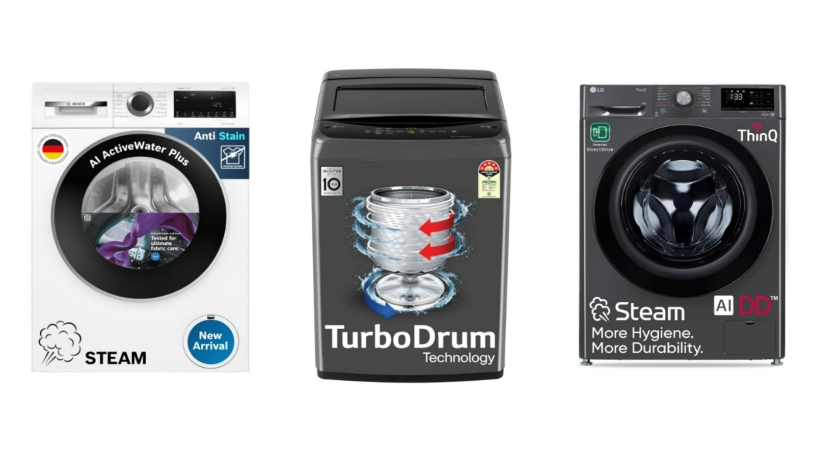 Best washing machines: Top 10 models with smart technology, energy efficiency and powerful cleaning features
