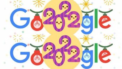 Happy New Year 2023 Google made the last day of 2022, lights and Smiley -Doodle, you can see yourself