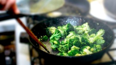Fried broccoli