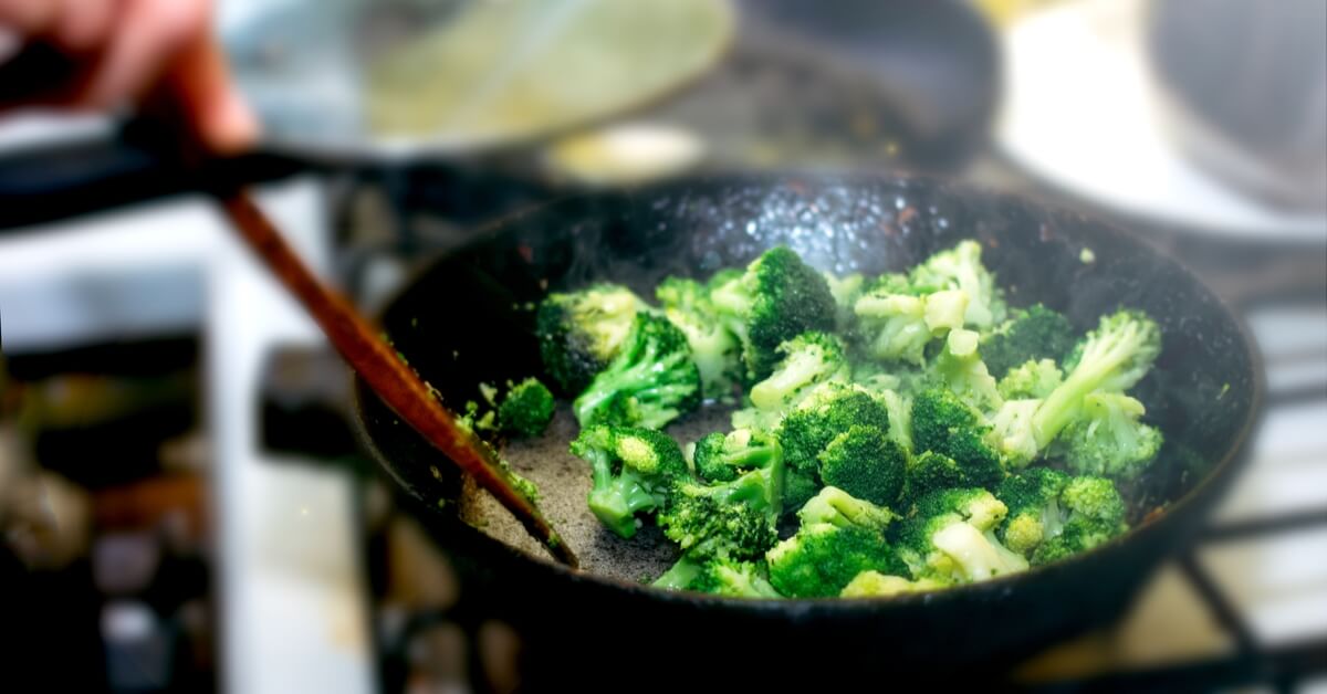 Fried broccoli