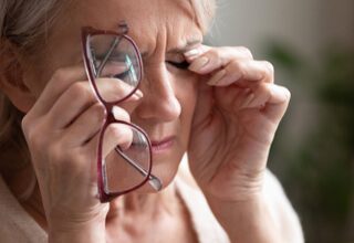 In photos, poor vision that is accompanied