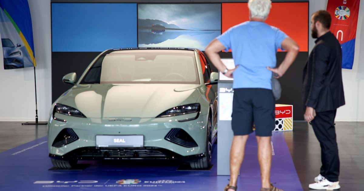 The share of Chinese electric cars in Europe drops to the lowest level in two years