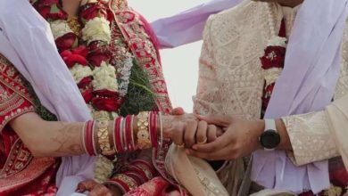 Beautiful pictures of the wedding of bale feather -fame Dev Joshi, see