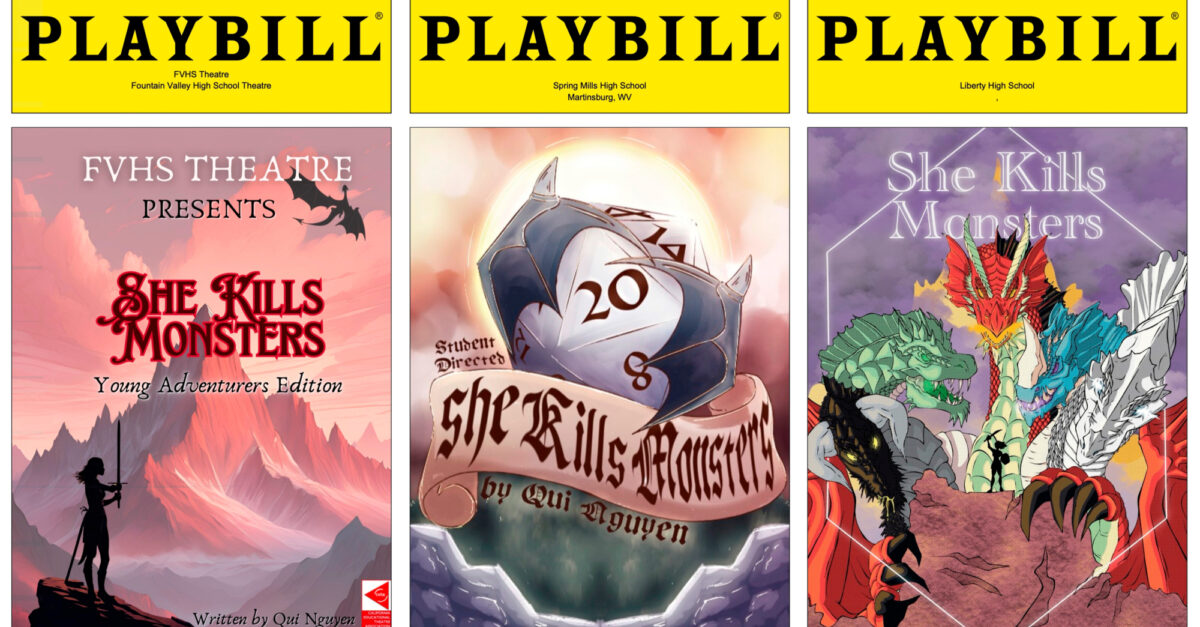 10 Creative She Kills Monsters Playbillder Covers from across the country