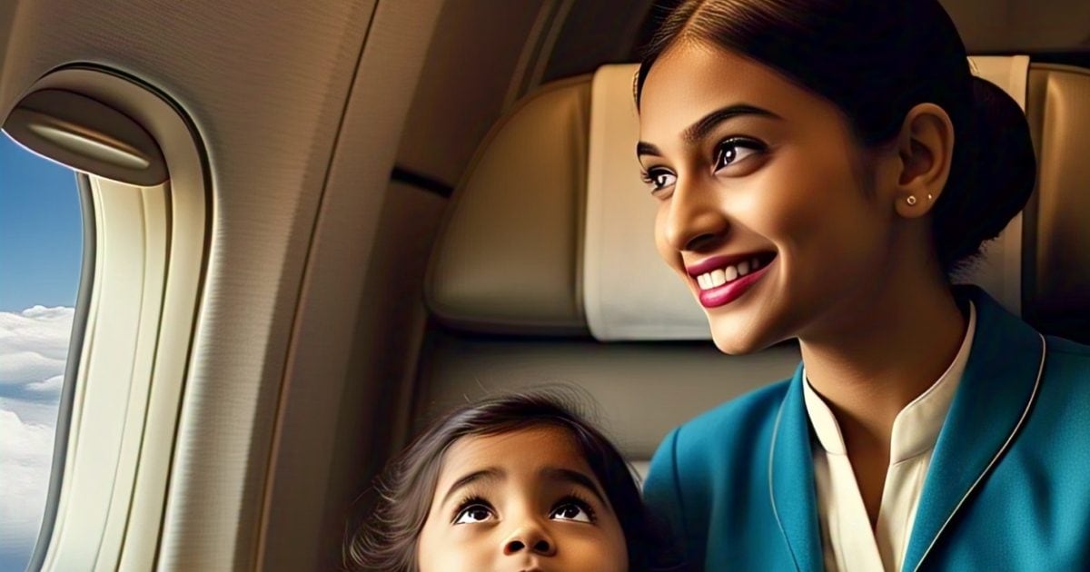 This is how air hostesses are! Saw the opportunity and blown up with a chain ‘Golu’
