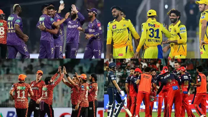 One climbs up and the other reaches the bottom, to the KKR-Hyderabad match