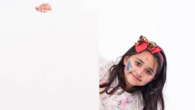 Play Safe Holi with children