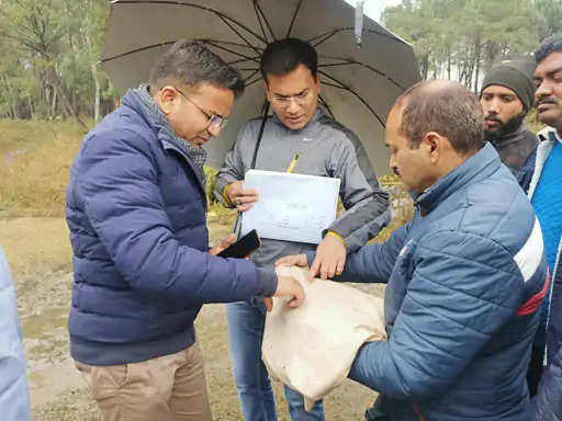 Dharamshala Kangra DC visited Nagrota-Palampur: Inspection of Land for Development Projects