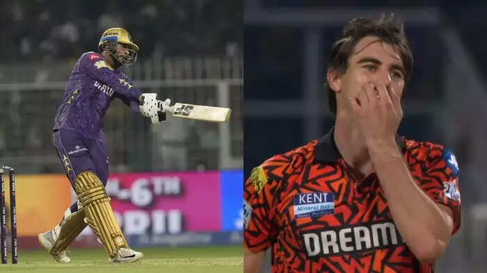 Pat Cummins, who loves to calm the crowd themselves, hit Venkatesh Iyer badly
