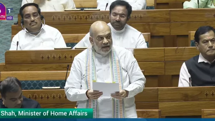 Amit Shah raised the issue of illegal construction during discussion on the Waqf Bill