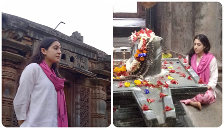 Sara Ali Khan reaches Shri Chandramouleshwar -Temple, visit Bholenath