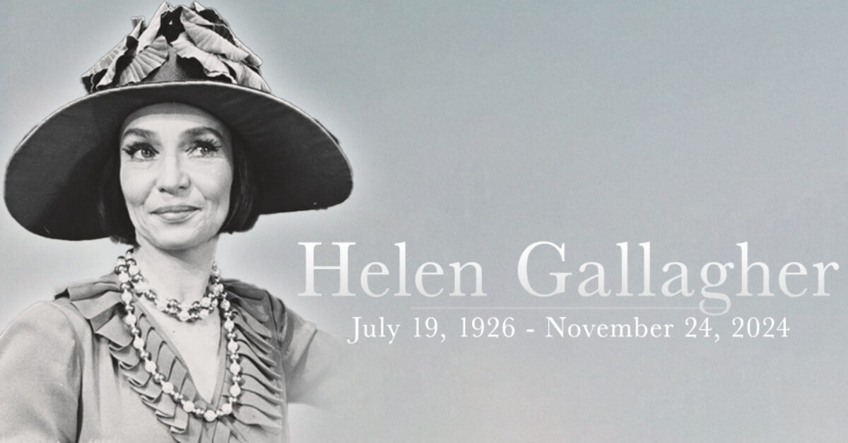 2-turn Tony winner Helen Gallagher died at 98