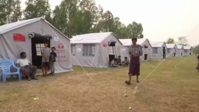 China built temporary rehabilitation sites in Myanmar