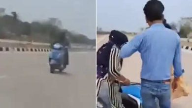 Woman and Mother -In -law did not take back the matter, when a fierce man brutally hit the middle way, a video of the man’s cruelty viral