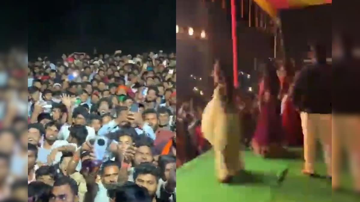 Jamui News: Raslila under the guise of Jagran … Suddenly a young man got on stage, Bhagam Bhag