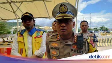 Police mention the highlight of the reverse flow in Bakauheni Merak last Saturday
