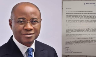 John Nwosu, a governorship of Anambra, withdraws from the primary labor party, mentions irregularities