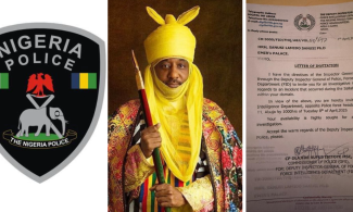 The Nigerian police brought Emir Sanusi to Abuja about the knife of Guard during Eid prayers in canoe