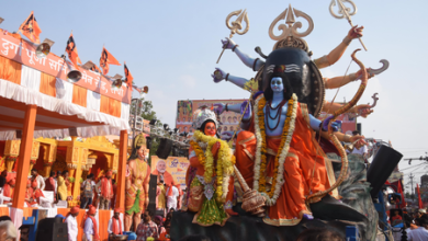 Jharkhand: A big march on Ram Navami in Ranchi, Caravan will stay on the street in Hazaribagh until Tuesday