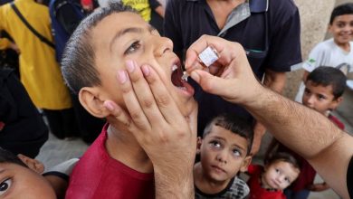 The United Nations starts with a polio vaccination campaign in Gaza