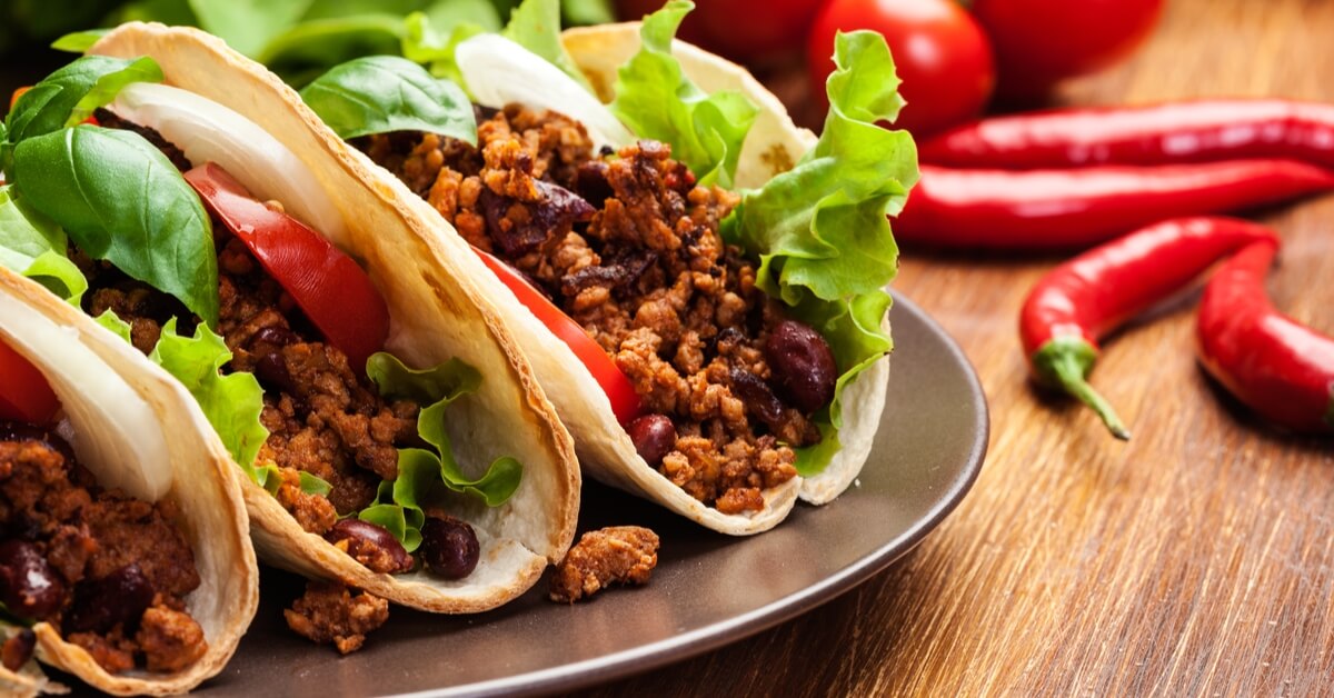 Taco with meat – web medicine
