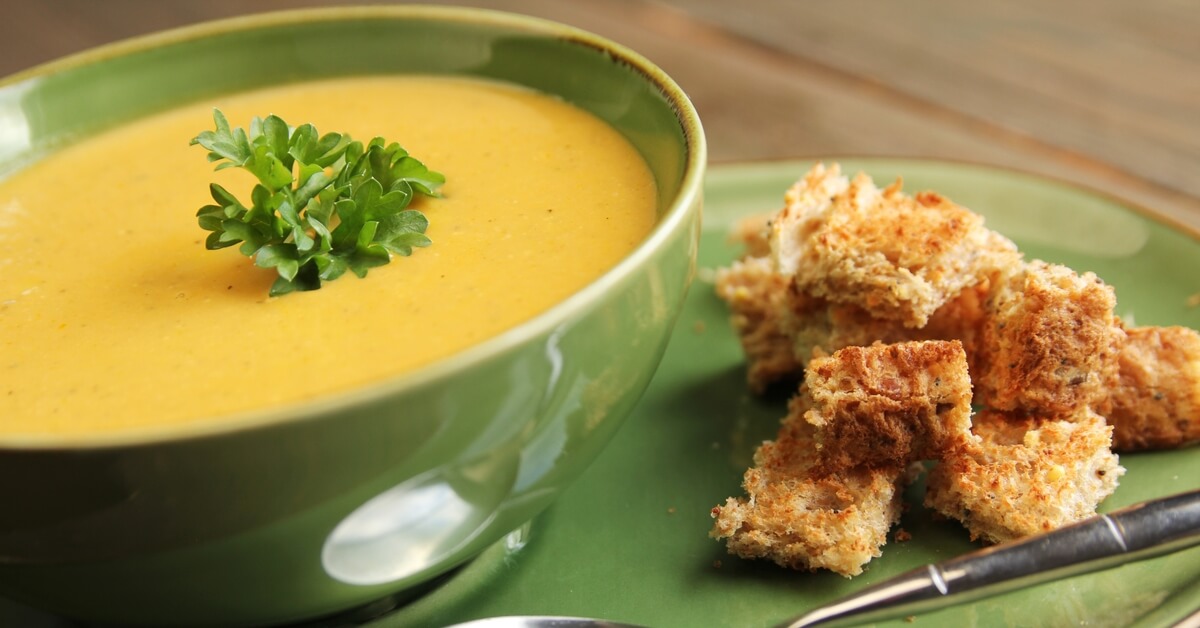 Zucchini and carrot soup