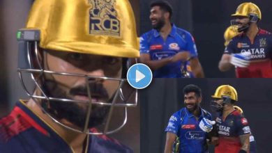 MI vs RCB Virat Kohli Nudges Jasprit Bumrah in On Field Banter After Fifty Video Viral IPL 2025 – ryan