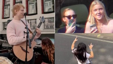 Ed Sheeran takes London with a storm with a roof on a performance on the bus, people groove to Azizam | Watch Viral Video | Today news