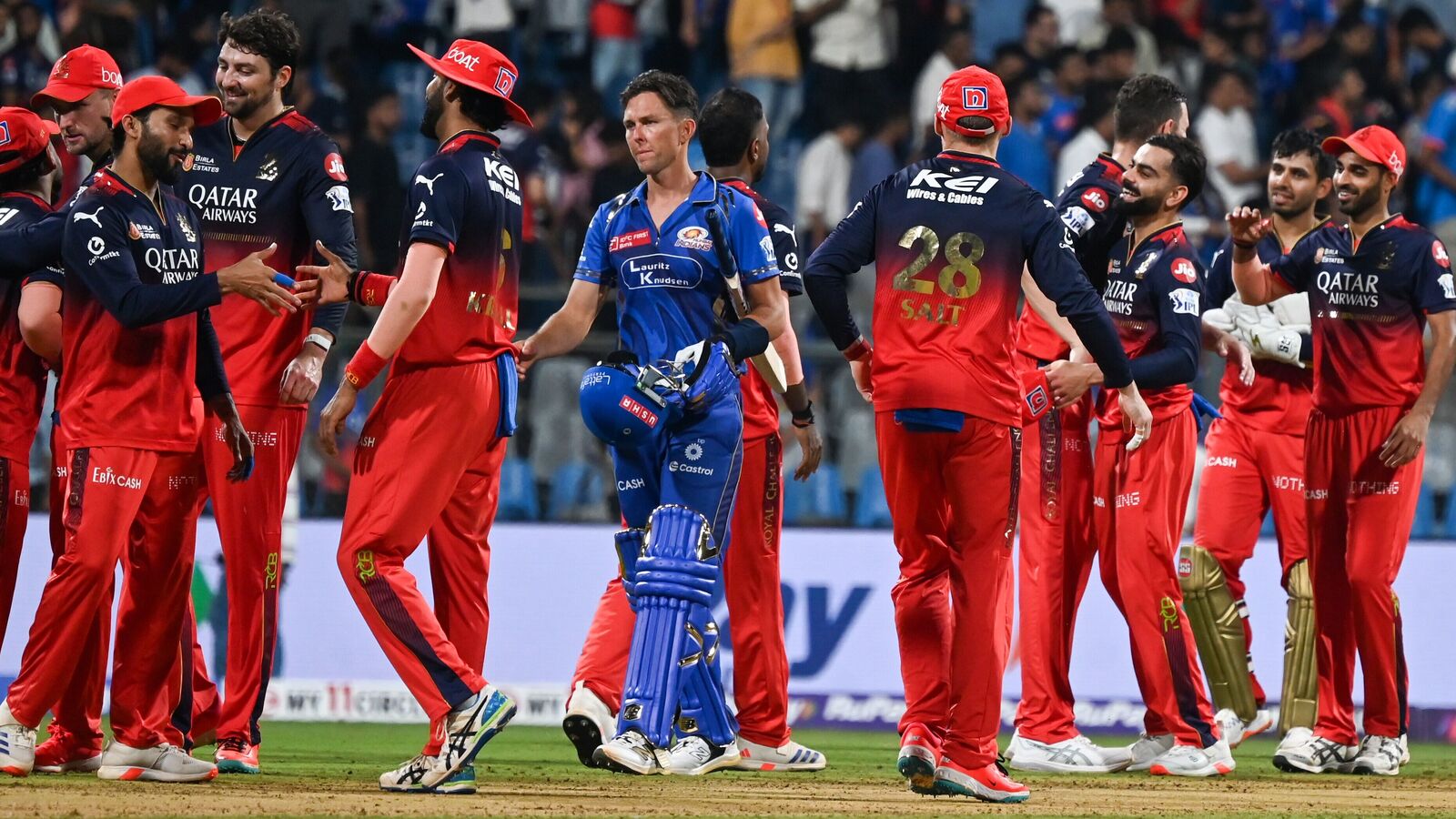 Points Table: Know where teams stand after MI vs RCB Clash | Mint