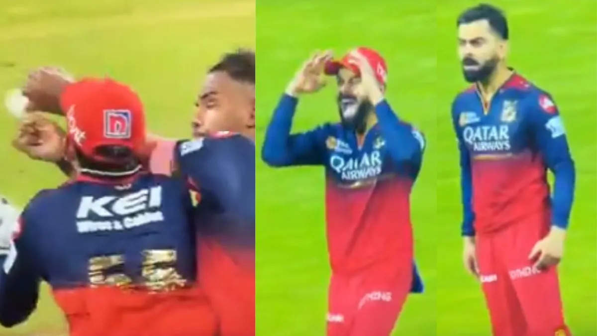 Jitesh Sharma and Yash Dayal left the catch, Virat Kohli got angry with anger, did such an action, video