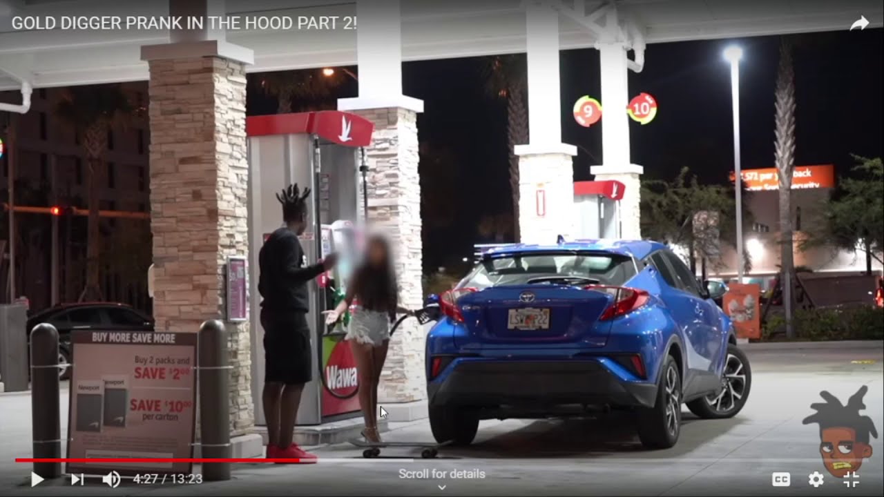 GOLD DIGGER PRANK IN THE HOOD PART 2! – ryan