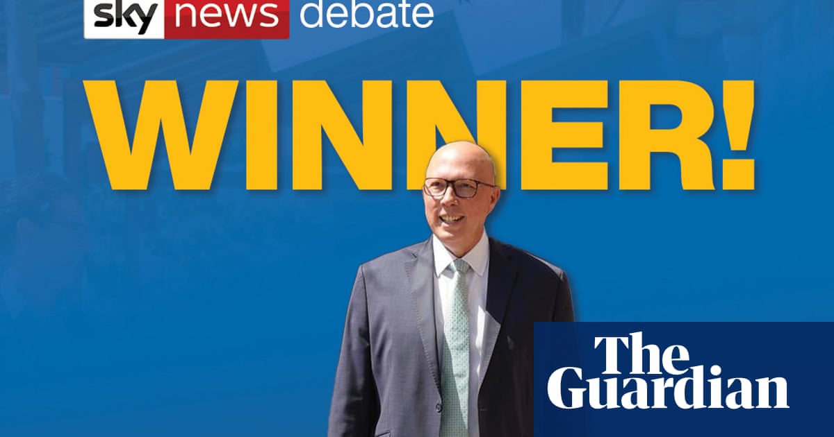 ‘Congratulations Peter Dutton’: LNP Incorrectly Declares Leader Election debate winner before audience votes for anthony Albanian