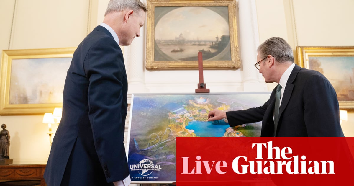 Keir Starmer Claims Universal Theme Park Investment ‘Major Vote of Confidence in UK’ – UK Politics Live