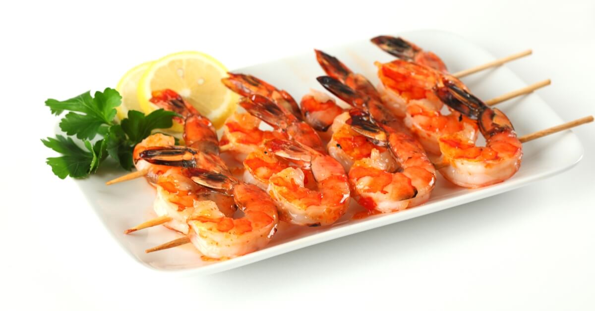 Roasted shrimp with sauce – web medicine