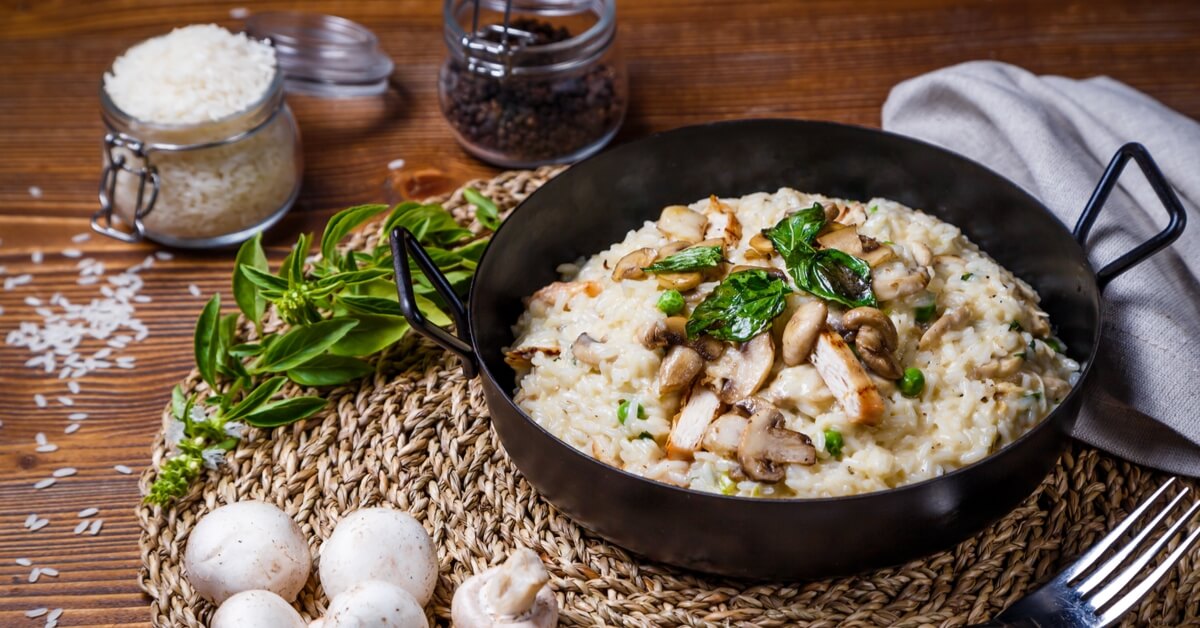 Rizoto in mushrooms and chicken – web medicine