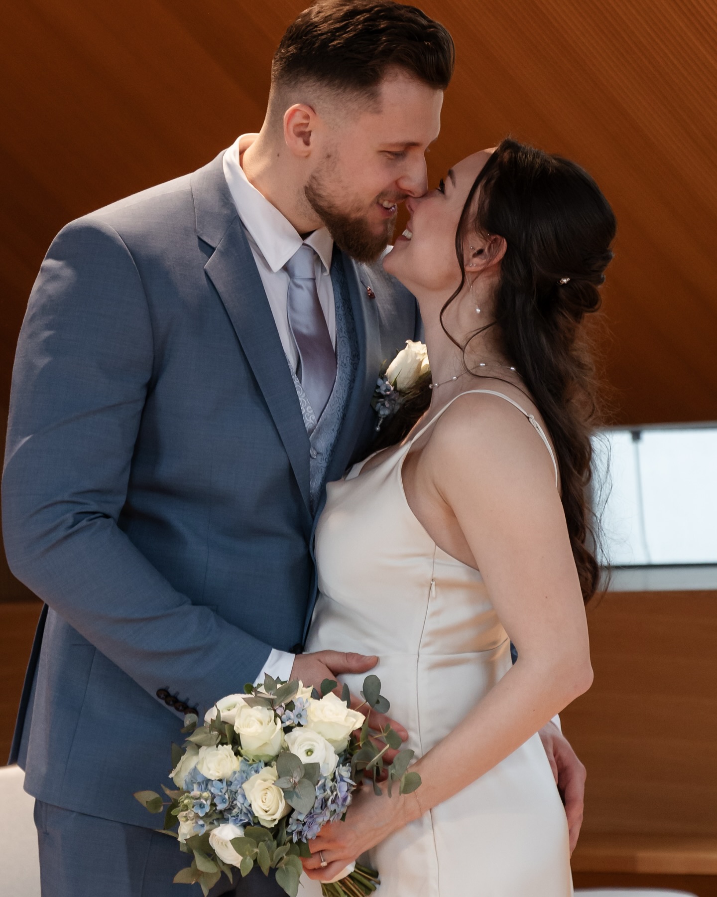 The rain couldn’t wash away the joy… Husband & Wife, and soon Mama & Papa #wed… – ryan