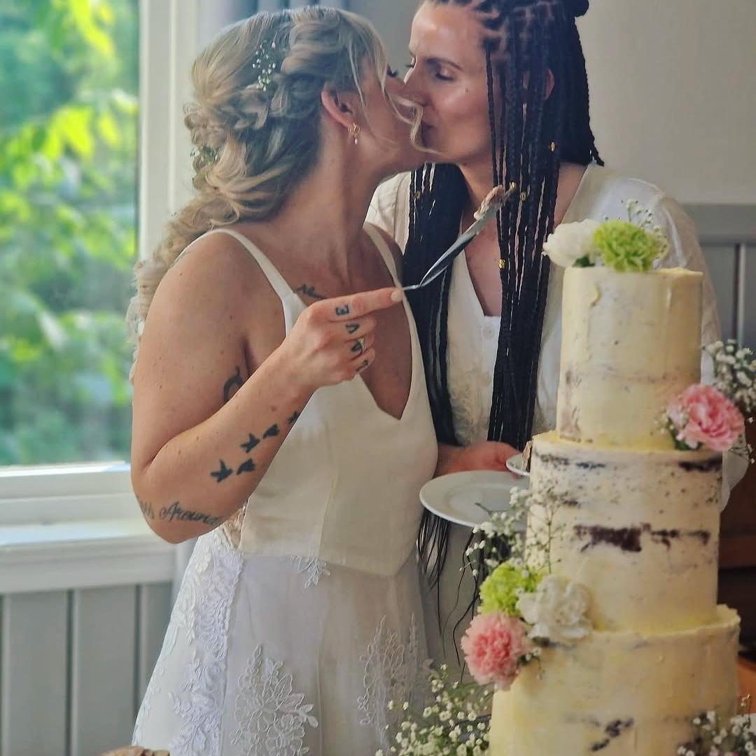 We created so many memories on this day! We were so stoked about our wedding cak… – ryan
