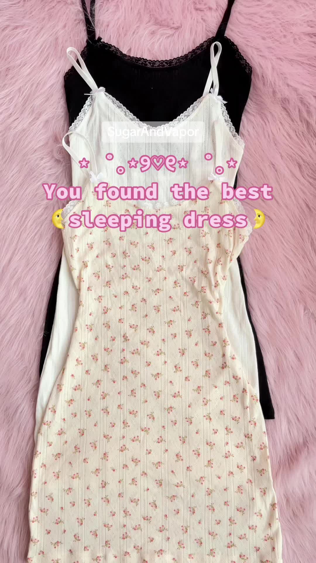 Which sleeping dress will you pick? Shop link in bio #sugarandvapor #foryou #fy… – ryan