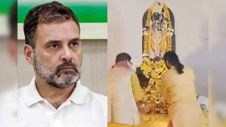 Rahul Gandhi anger over the wax from Ram Mandir with Ganga Water in Rajasthan