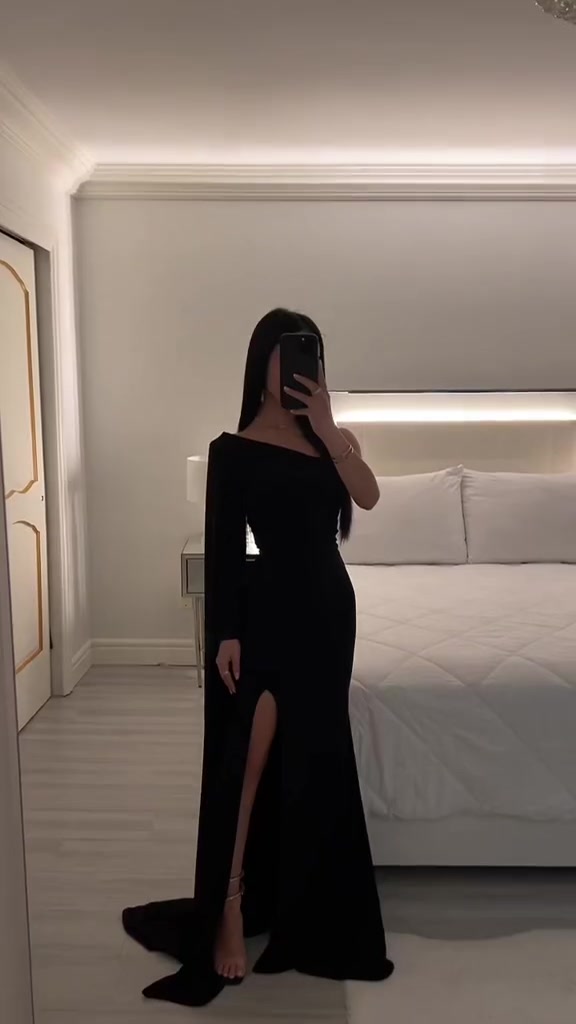 Featuring a cape sleeve and sultry side split, our TAYLOR Dress is the DRAMA #… – ryan